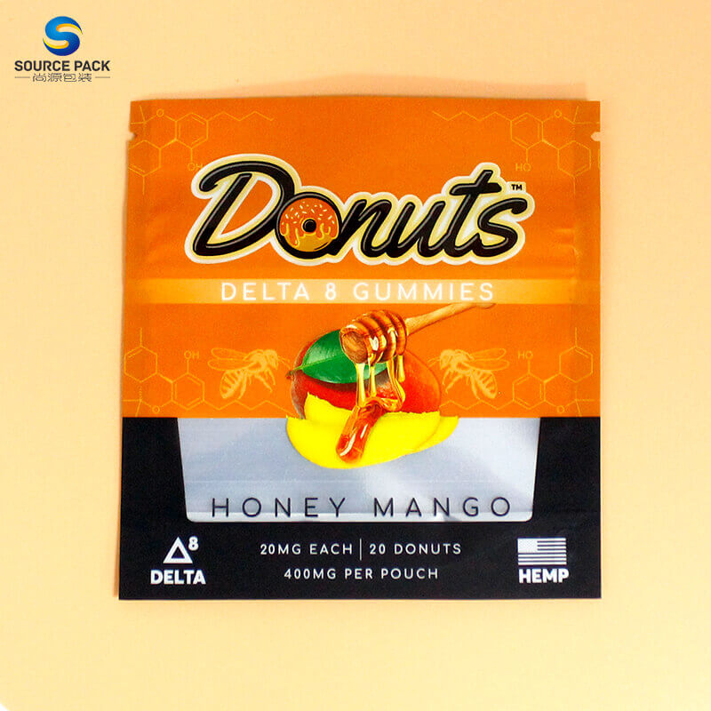 Edible Packaging Delta 8 Gummies Doypack Bags