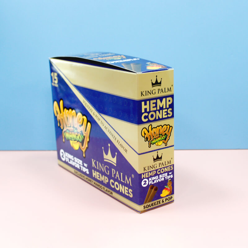 Counter Top Tear Off Paper Retail Custom Preroll Cones Cigar Display Boxes Packaging Supplier