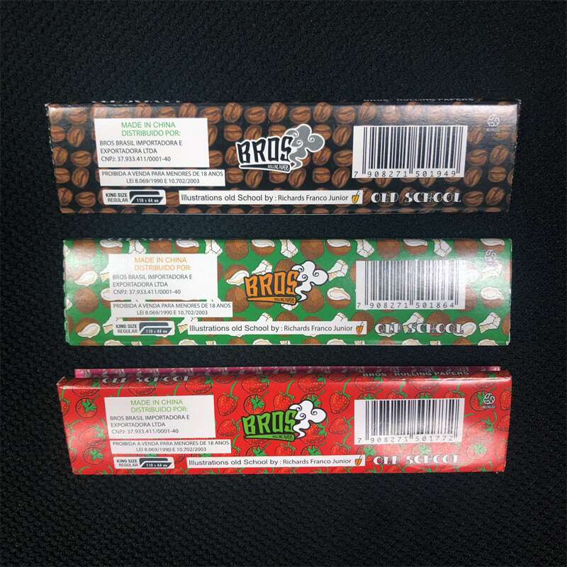 33 Sheets Smoke Shop Supplies Manufacturer Cigarette Tobacco Pre Roll Blunt Cigar Flavored Rolling Papers with Surface Paper