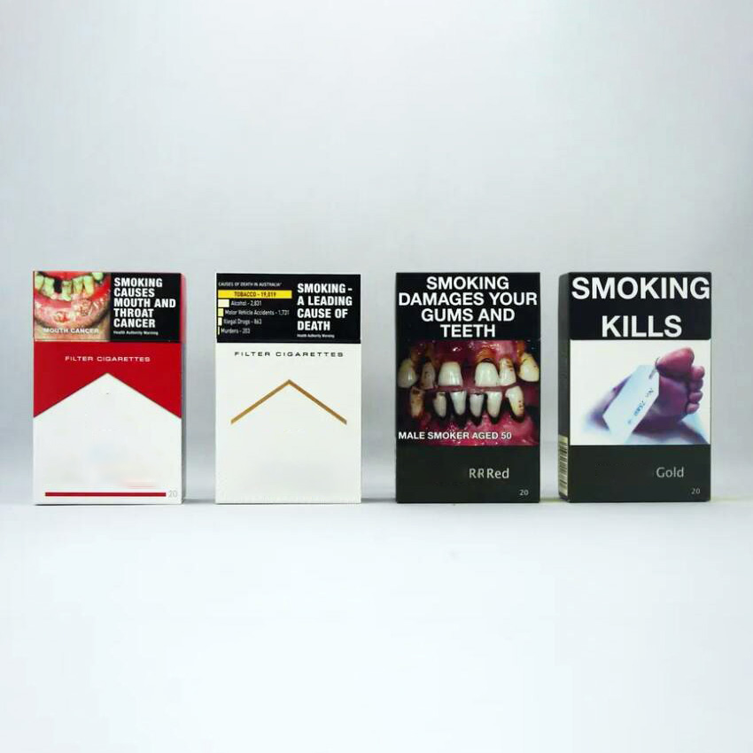Custom Printed Cardboard Smoking Tobacco Plain Packaging Box Cigarette Packet